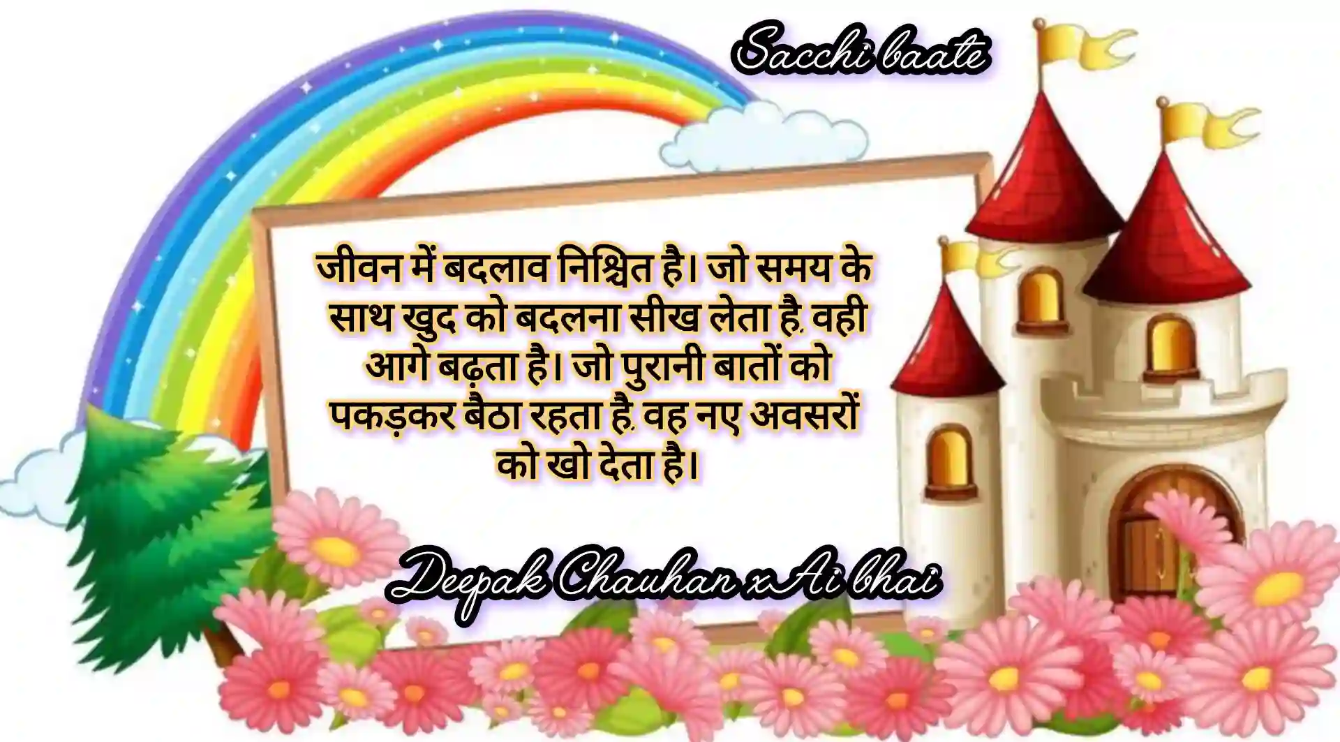 जीवन मे बदलाव निश्चित हैँ 